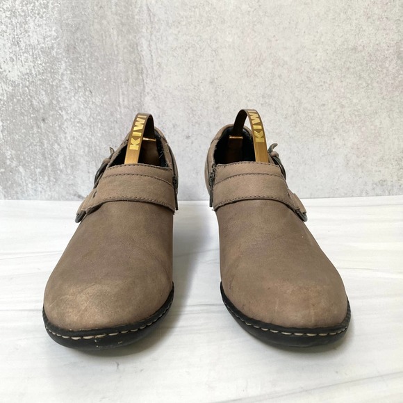 BORN Zowy Leather Ankle Booties Size 7 - Picture 4 of 11